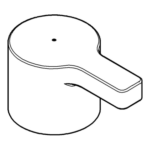 Grohe - Griffpaar LINEARE 48316 Markierung blau/rot chrom