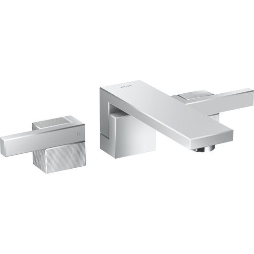 Hansgrohe - 3-Loch Waschtischarmatur AXOR Edge F-Set Wandmontage Diamantschliff chrom