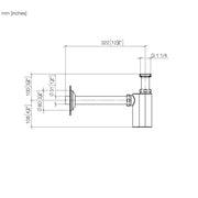 Dornbracht - Geruchverschluss Madison 10040970 1 1/4 platin