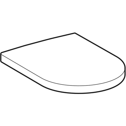 Geberit Vertriebs - WC-Sitz RENOVA NR.1 PLAN 573085 weiß,Absenkautomatik, Metallscharniere