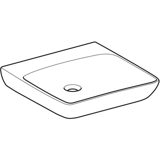 Geberit Vertriebs - Renova Comfort WT barrierefrei 60x55cm, o. Hl., o. Ül., weiß, KeraTect