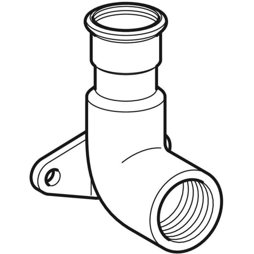 Geberit Vertriebs - Mapress Edelstahl Anschlusswinkel 90Gr d22-Rp1/2