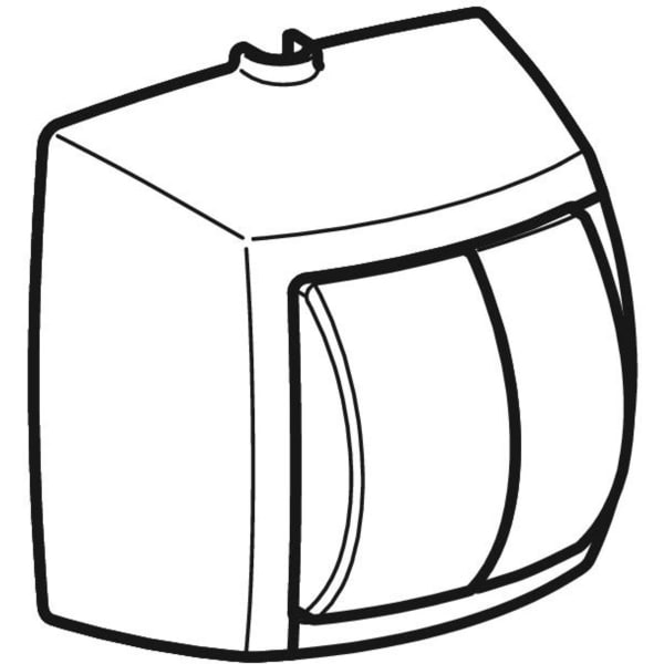 Geberit Vertriebs - Handdrücker 2-Mengen-Sp. zu WC-Strg. mit pneumatischer Spülausl. glanzchrom