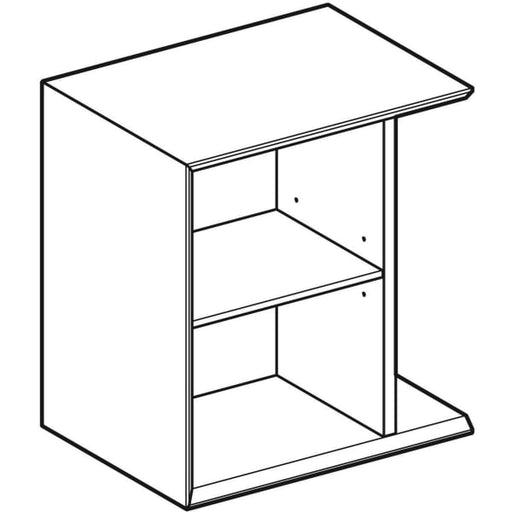 Geberit Vertriebs - iCon Seitenelement mit Staubox wandh. 37x40x27,3cm, sandgrau