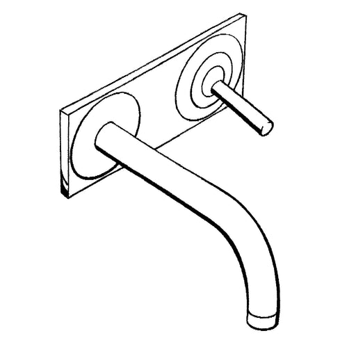 Hansgrohe - Fertigset Wascht. EHM UP AXOR UNO 2 38112 chrom Auslauf 165