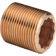Viega - Langnippel 3535 mit Innenvielkant 1/2 x 40mm Rotguss