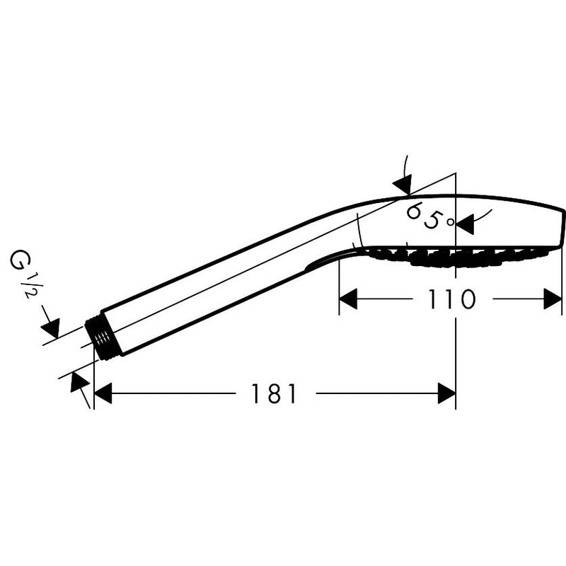Hansgrohe - Handbrause CROMA Select E 1jet EcoSmart 9 l/min BBC
