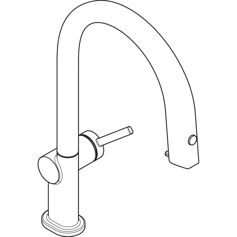 Hansgrohe - FilterSystem 210 Aqittura M91 Ausziehauslauf 1jet sBox mattschwarz