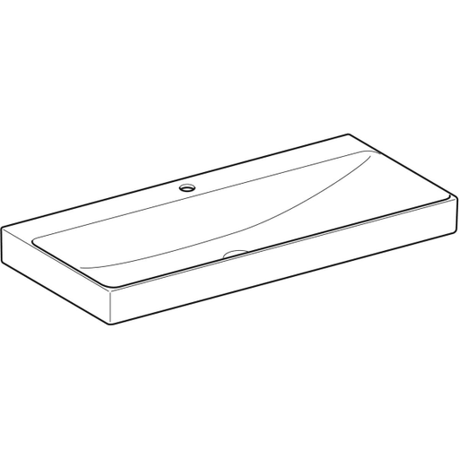 Geberit Vertriebs - ONE Waschtisch 105x48 cm, Abg. verti. m. Hl., o. Ül., weiß, KeraTect