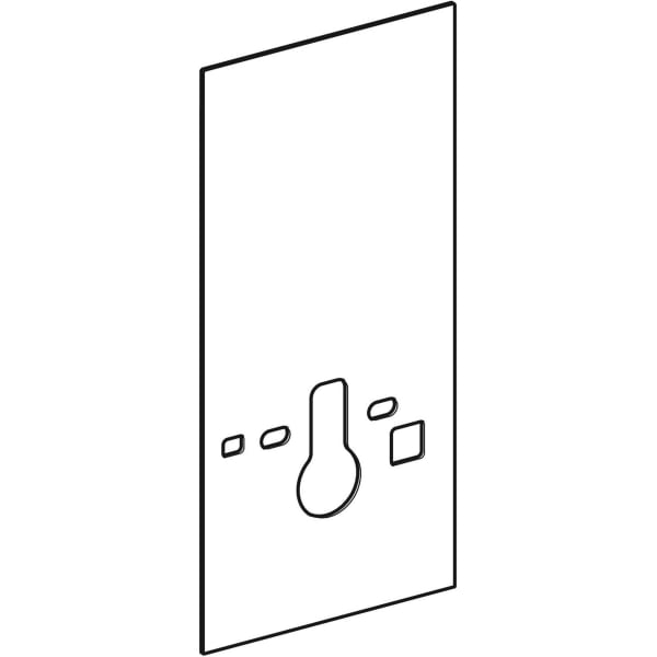 Geberit Vertriebs - Frontverkleidung zu Monolith Sanitär- modul für AquaClean 101cm Glas weiß