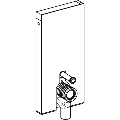 Geberit Vertriebs - Monolith Sanitärmodul für Stand-WC 101cm, Glas lava, Aluminium schwarzchrom