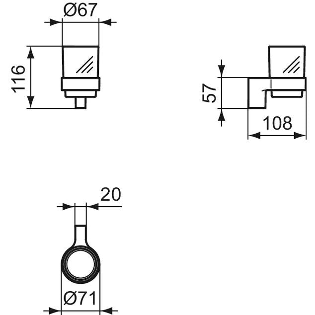 Ideal Standard - Zahnbecher CONNECT A9156AA