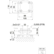 Steinberg Armaturen - Einbaukörper 020 1162