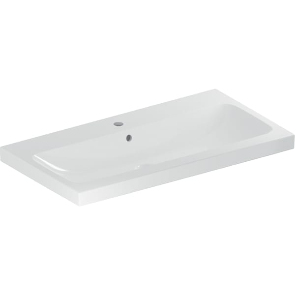 Geberit Vertriebs - iCon Light Waschtisch 90x48cm mit Hahnloch, mit Überlauf, weiß