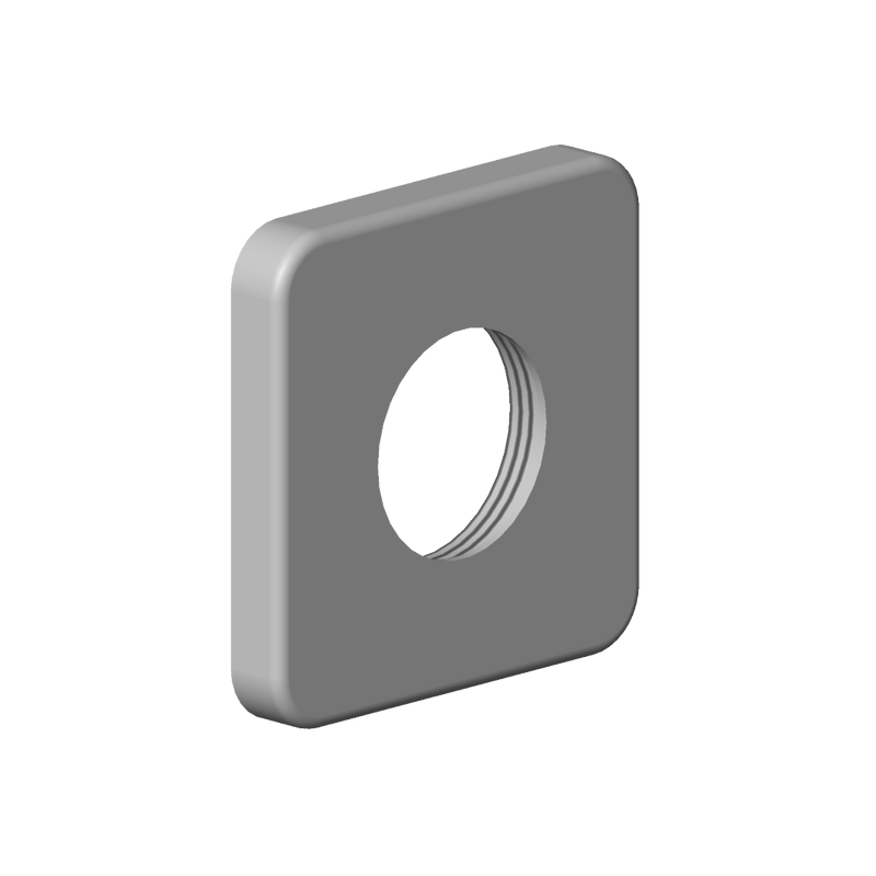 Dornbracht - Rosette Ersatzteile 092771007 63 x 63 x 9 mm weiß matt