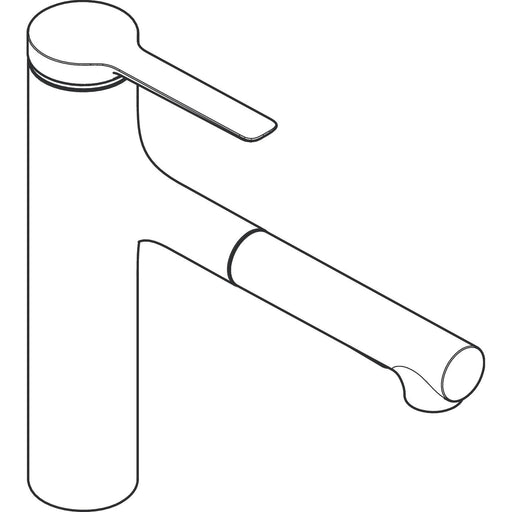 Hansgrohe - Spültischmischer 160 Zesis M33 Ausziehbrause 2jet edelstahl-optik