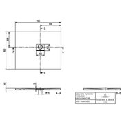 VILLEROY & BOCH - Duschwanne Squaro Infinity 1100x900x40mm re-eckig EB:re Anthracite