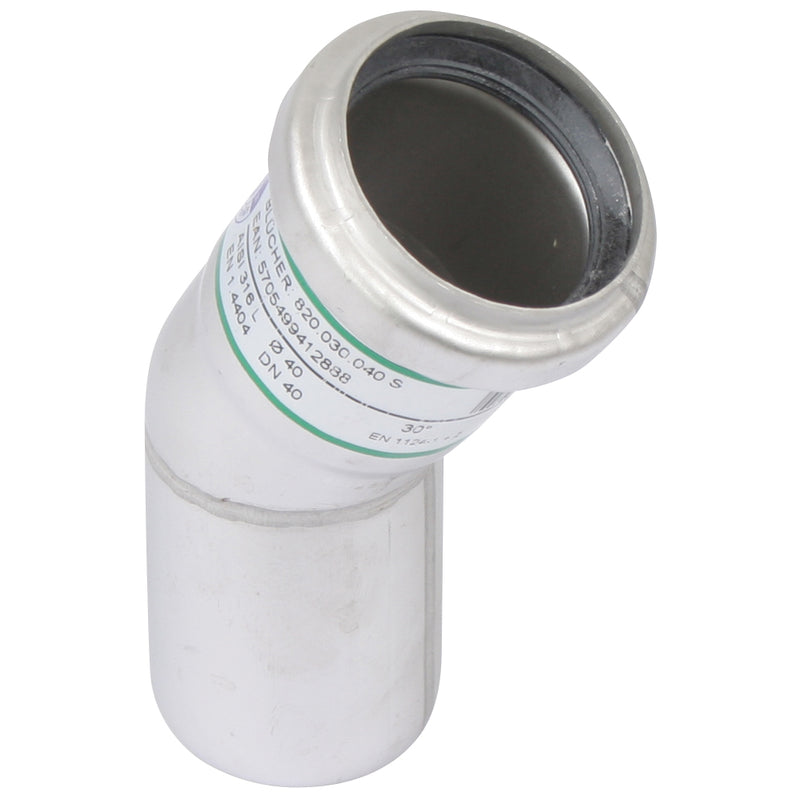 BLÜCHER - BL�CHER Edelstahl Bogen 1.4301 DN70 30Gr. (V2A)