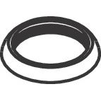 Hansgrohe - Dekorring Axor Carlton Waschtisch- mischer/Bidet gold