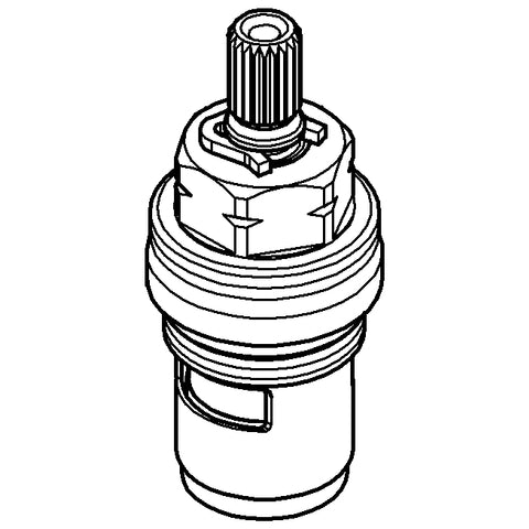 Grohe - Oberteil Keramik 1/2 45883 links Carbodur