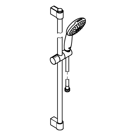 Grohe - Brausestangenset Tempesta 110 26163_3 900mm 2 Strahlarten WS chrom