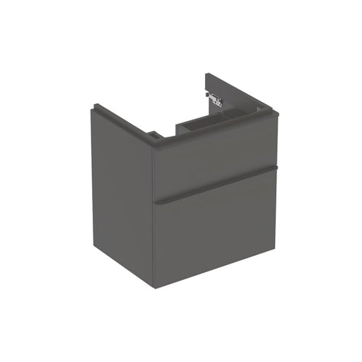 Geberit Vertriebs - Smyle Square US für WT, m. 2 Schubl. 58,4x61,7x47cm, lava