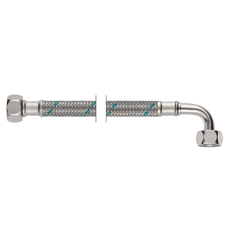 NEOPERL - NEOFLEX Panzerschlauch DN 8 IG x IG gebogen 3/8 X 3/8 20 CM