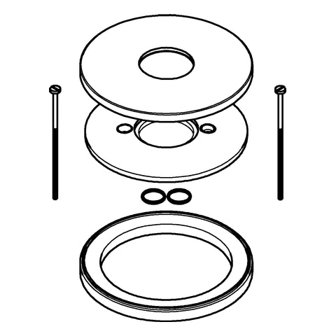Grohe - Rosette und Distanzring 46971 für Essence nickel gebürstet
