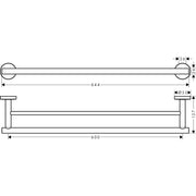 Hansgrohe - Doppel-Badetuchhalter LOGIS Universal chrom