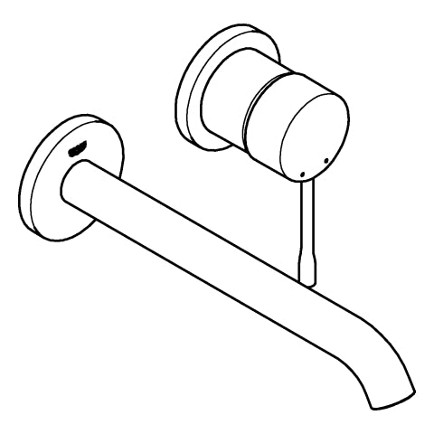 Grohe - 2-L-WT-Wandbatt. ESSENCE 29193_1 FMS Ausladung 230mm warm sunset geb