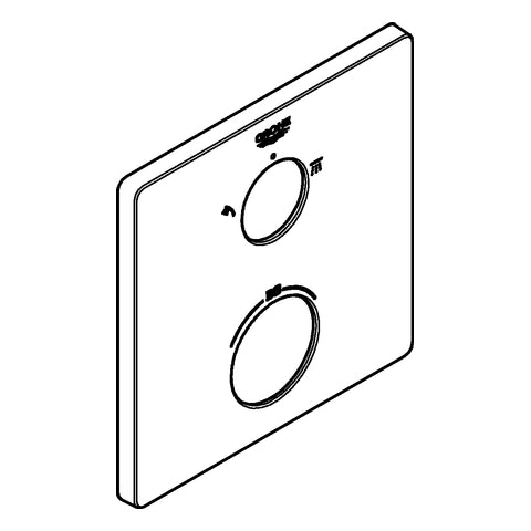 Grohe - Rosette 49078 für Thermostat-Fertigmontagesets chrom