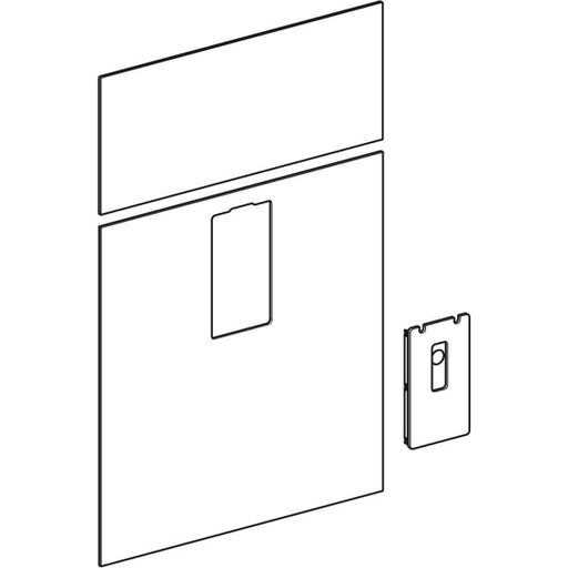 Geberit Vertriebs - Frontverkleidung zu Monolith Sanitär- modul für WT B 73cm Glas schwarz