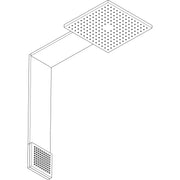Hansgrohe - Brausenmodul 250/250 Axor ShowerComposition 2jet Schulterbr. chrom