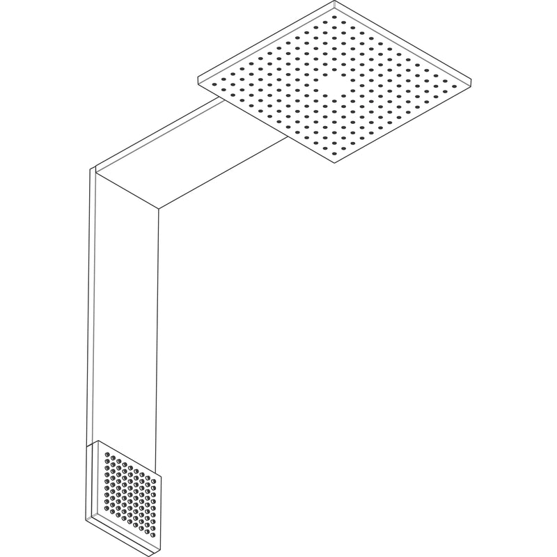Hansgrohe - Brausenmodul 250/250 Axor ShowerComposition 2jet Schulterbr. chrom