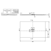 VILLEROY & BOCH - Duschwanne Squaro Infinity 1600x1000x40mm re-eckig Stone White