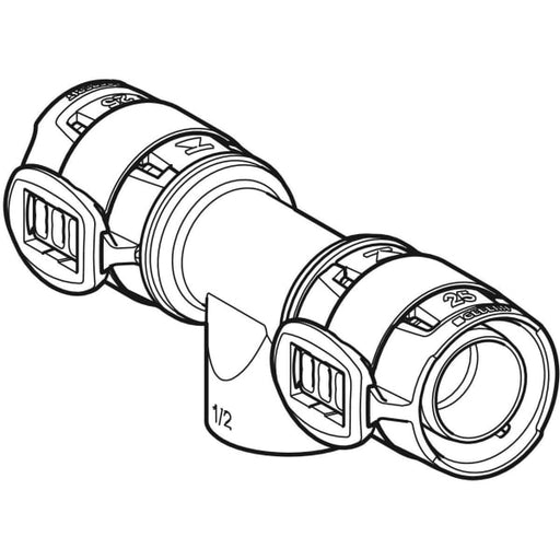 Geberit Vertriebs - FlowFit T-Stück mit Innengewinde Rg+ d16-Rp1/2-16