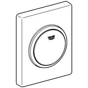 Grohe - Abdeckplatte Skate 38595SH0 alpinweiß m.Druckknopfbetätigung