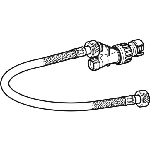 Geberit Vertriebs - Y-Stück inkl. Panzerschlauch zu UP-SPK Sigma 12cm
