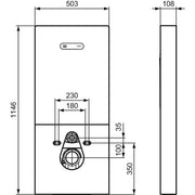 Ideal Standard - WC-Element für Wand-WC NEOX PROSYS, Weiß