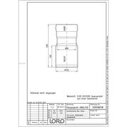 Lorowerk - Übergangsrohr 00600. DN 100/ 80 konzentrisch