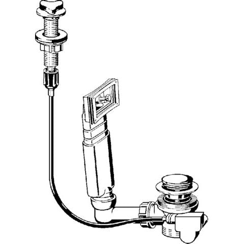 Viega - Ablaufgarnitur 7138.2 11/2 x 70mm Kunststoff weiss