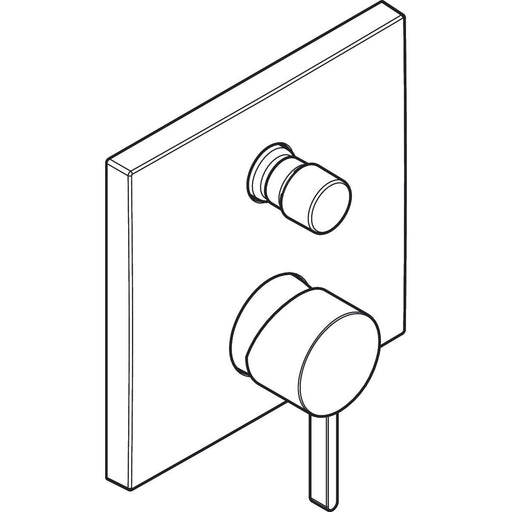 Hansgrohe - Wannenmischer Unterputz FINORIS F-Set mit Sicherungskombination chrom