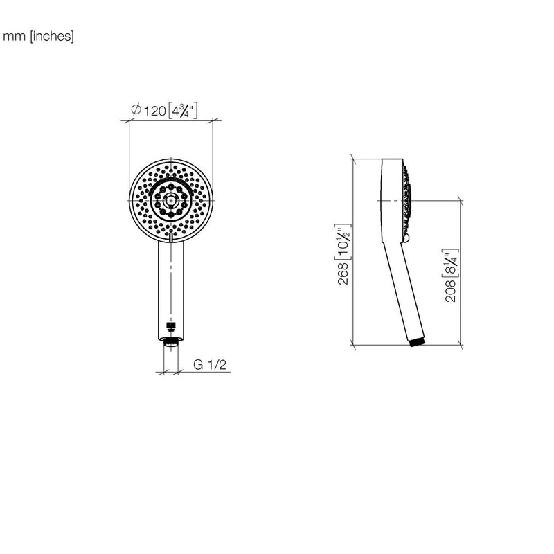 Dornbracht - Handbrause übergreifend neutral 28012979 15 l/min platin