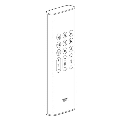 Grohe - Fernbedienung 14926_2 für GROHE Sensia Arena 39354SH0/-SH1 weiß