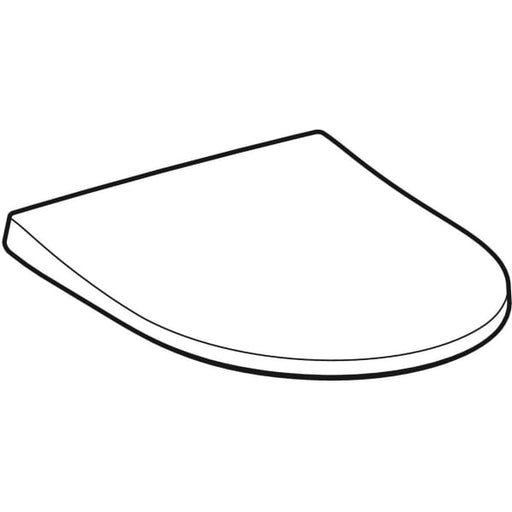 Geberit Vertriebs - WC-Sitz ICON, schmales Design, Bef.ob antibak., m.Absenka., QuickRelease, weiß