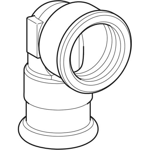 Geberit Vertriebs - Rotguss Übergangswinkel Du: 18mm - 1/2 IG, 90 Grad, # 63854