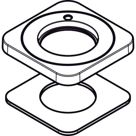 Hansgrohe - Rosette AXOR Citterio E Waschtisch- mischer chrom