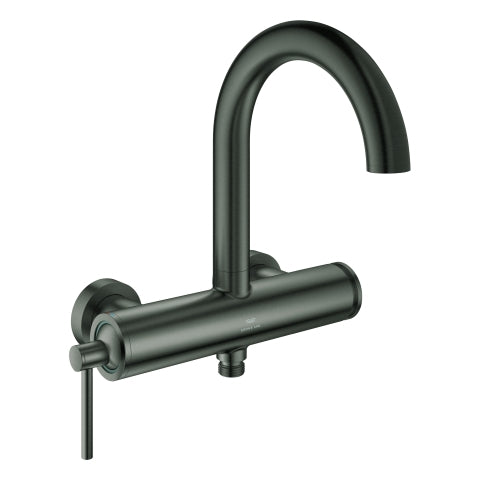 Grohe - Einhand-Wannenbatterie Atrio 24367 Wandmontage hard graphite geb