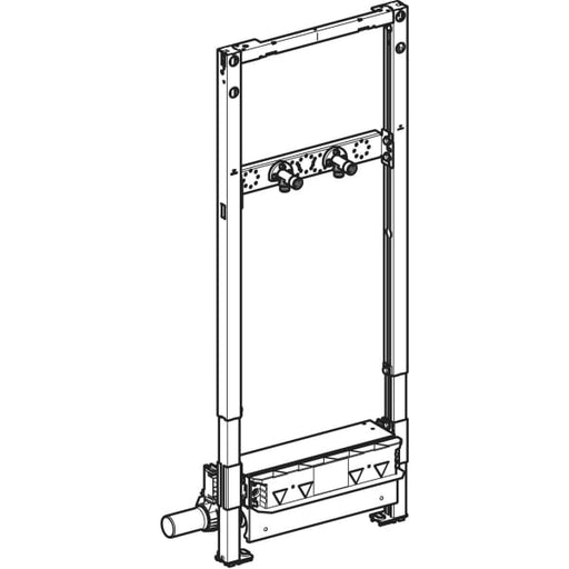 Geberit Vertriebs - Duofix Element f. Dusche, 130cm mit W-Ablauf, W-Arm.AP, H: 90-250mm