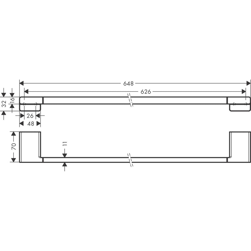 Hansgrohe - Badetuchhalter ADDSTORIS mattweiß